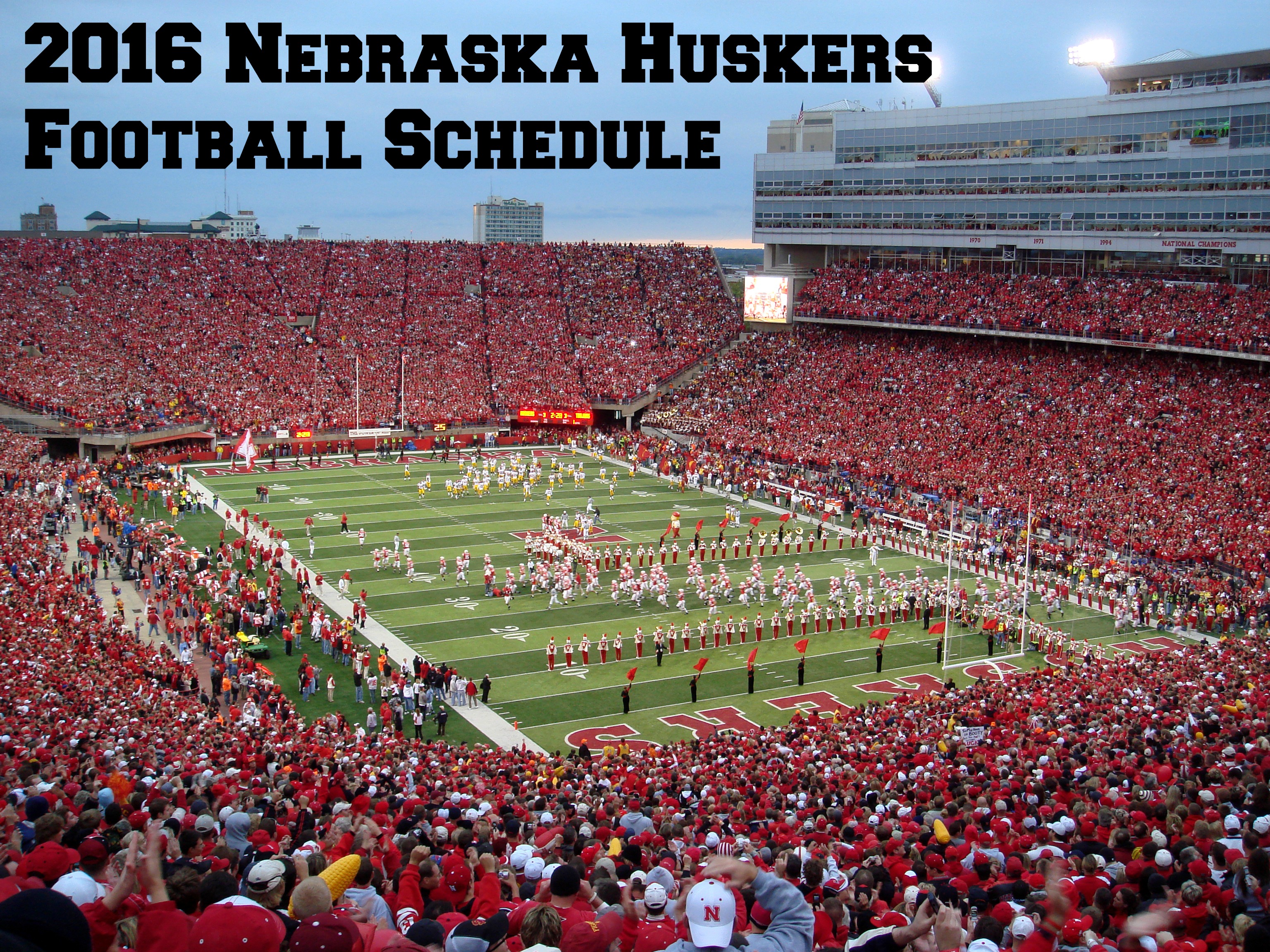  2016 Nebraska Huskers Football Schedule